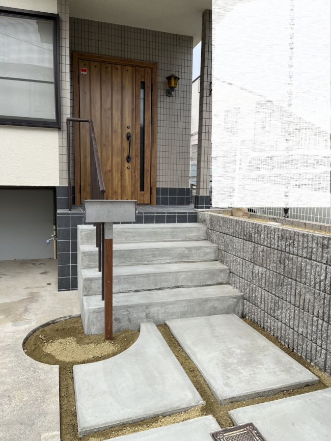 モルタル塗り門柱 ver.2