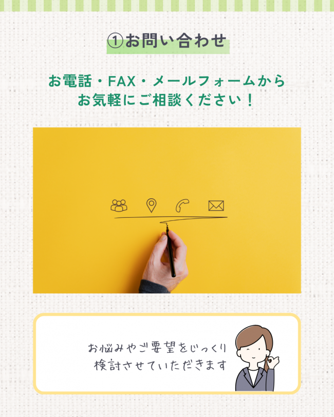 施工の流れ 契約前まで