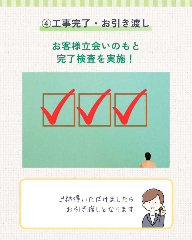 施工の流れ　