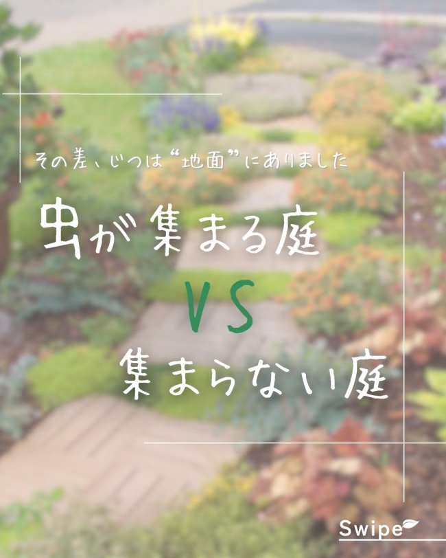 虫が集まる庭 vs 集まらない庭